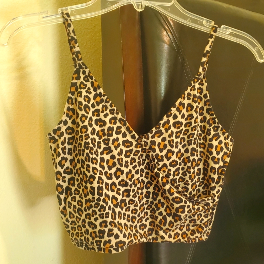 Leopard Print Crop Top